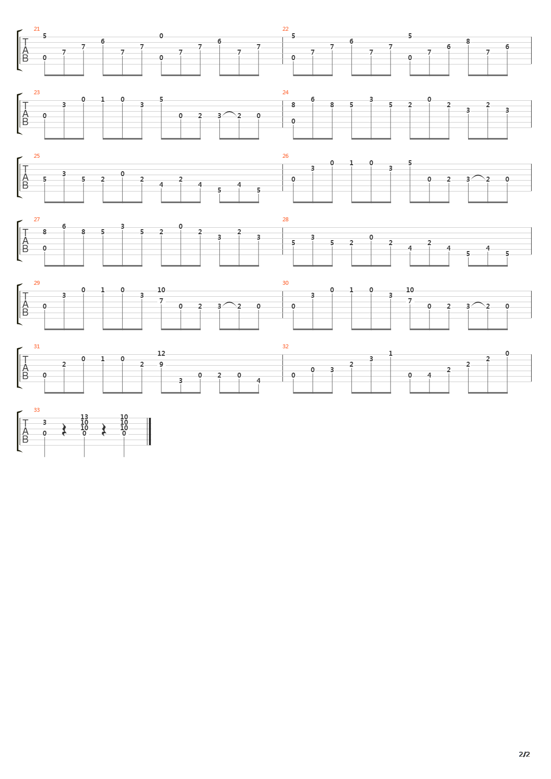 Allegro In F吉他谱