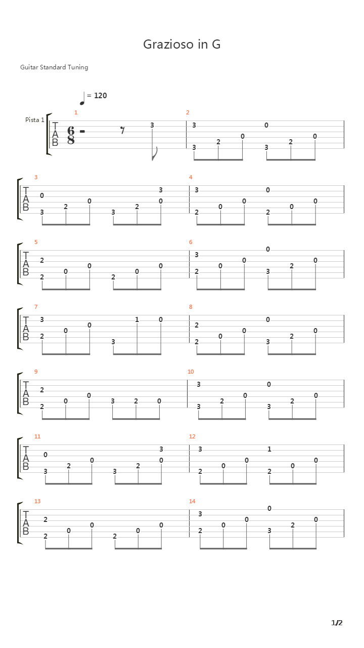 Grazioso吉他谱