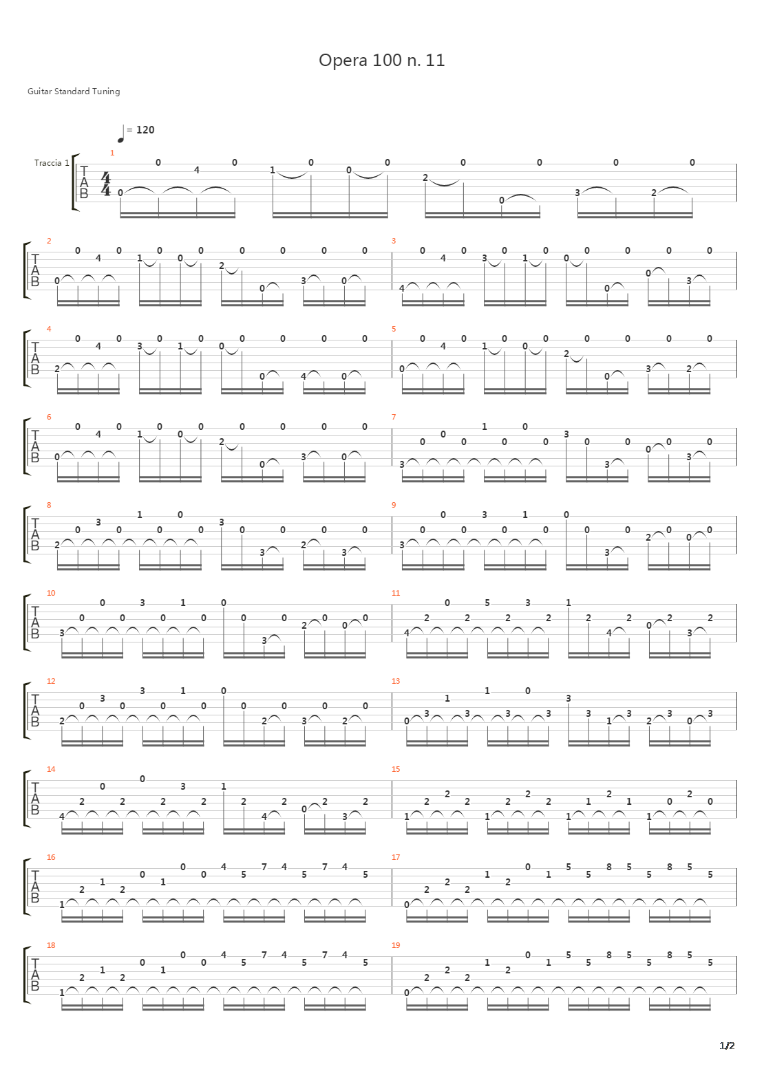 Opera 100 N 11吉他谱