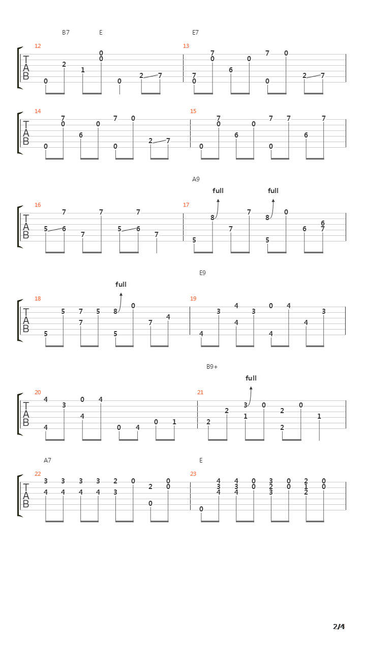 Cane Break Blues吉他谱