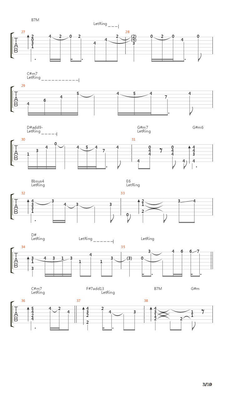 Bolero A Marcos吉他谱