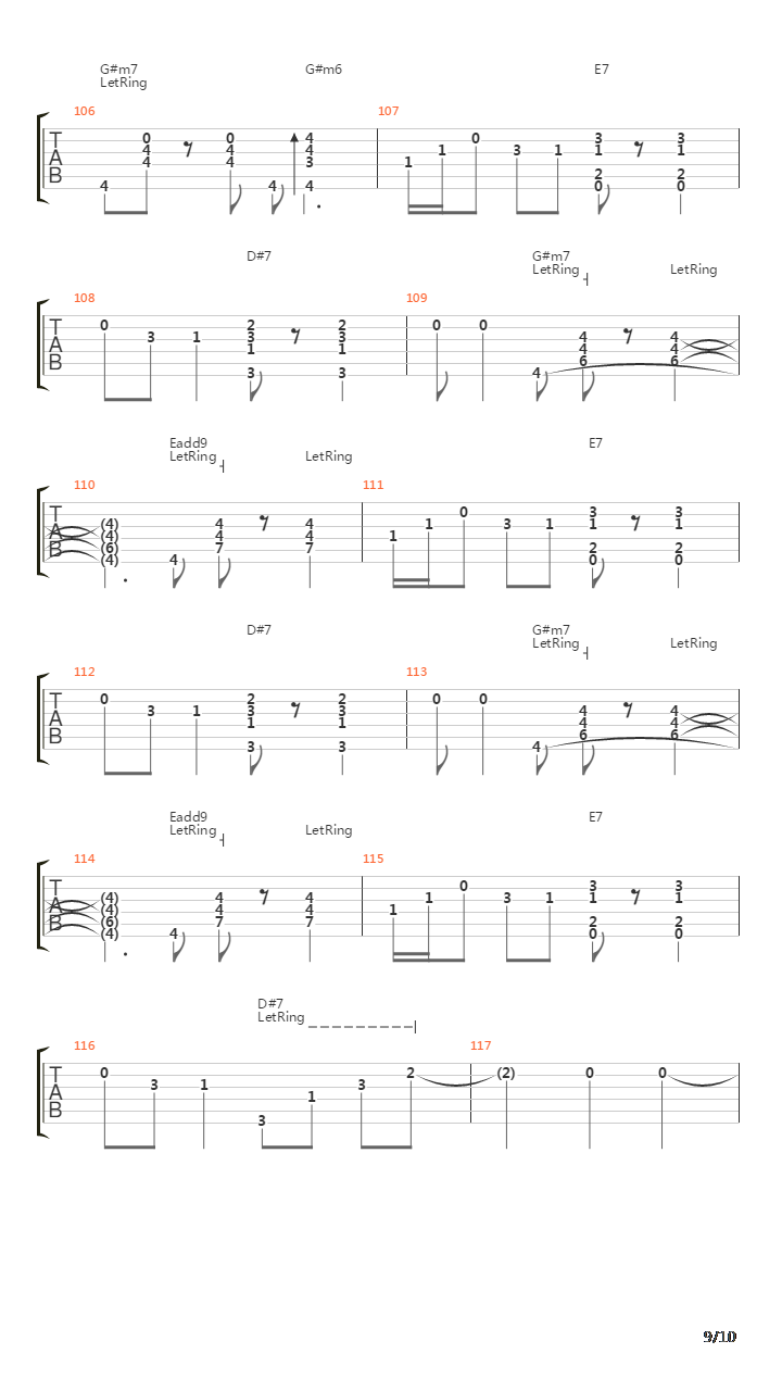 Bolero A Marcos吉他谱