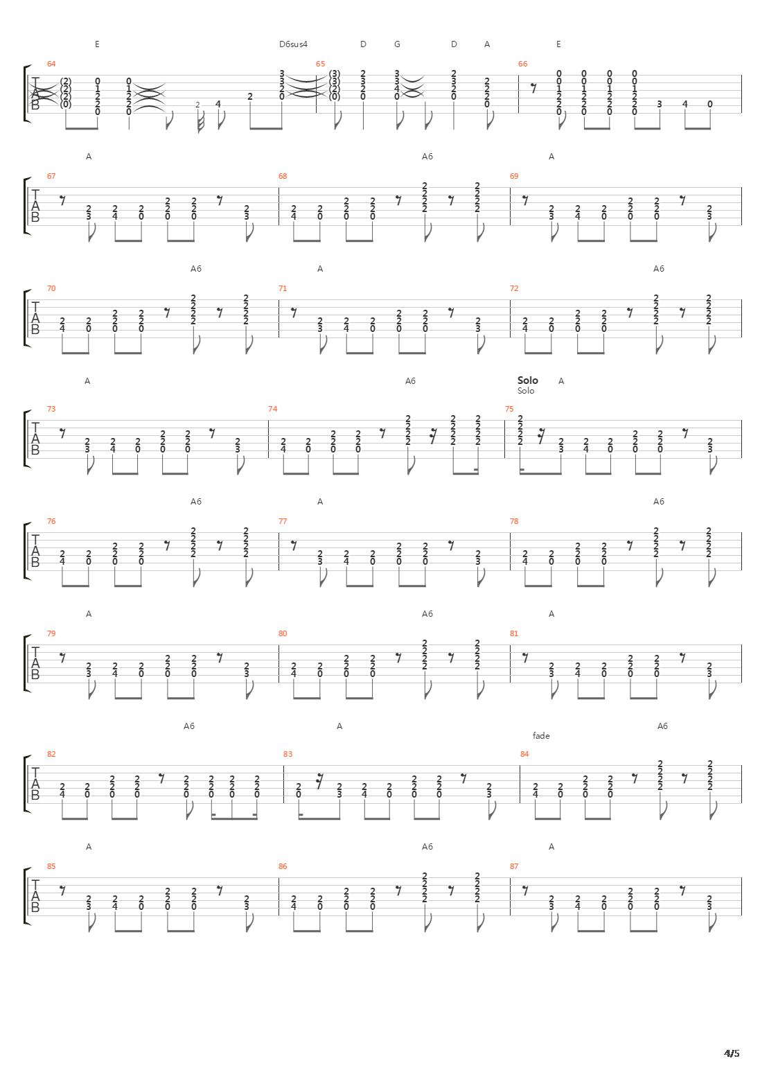 Houses Of The Holy吉他谱