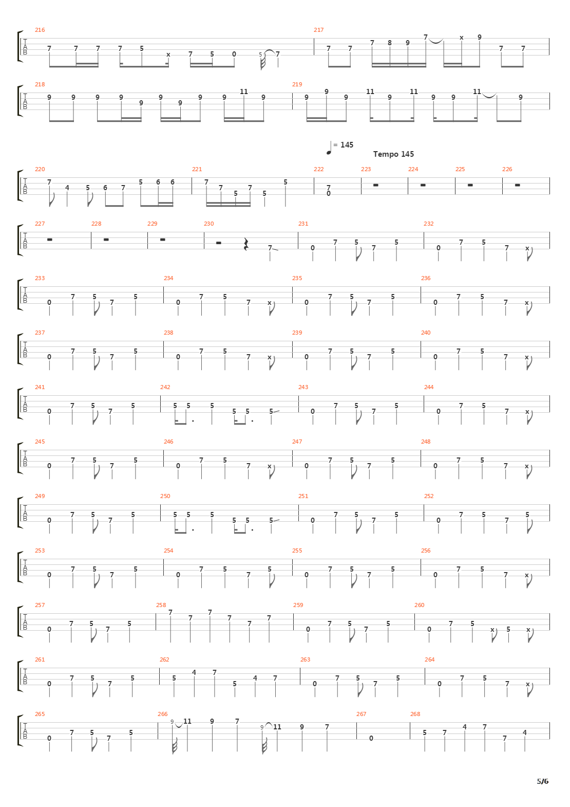 How Many More Times吉他谱