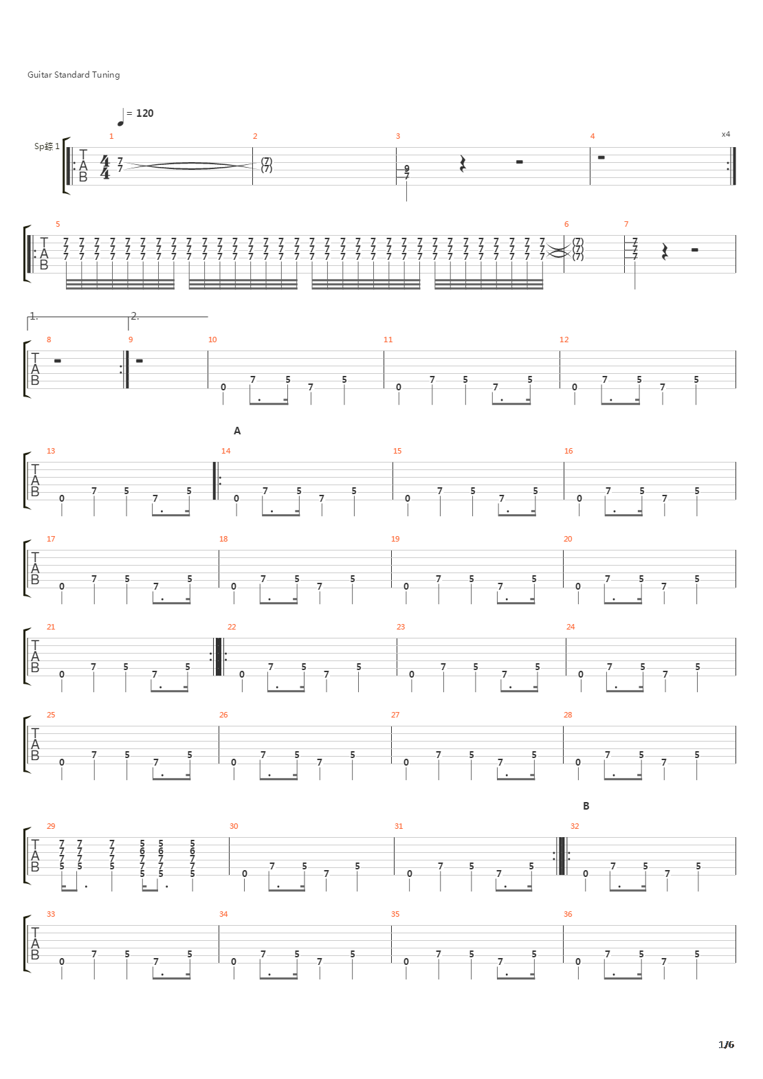 How Many More Times吉他谱