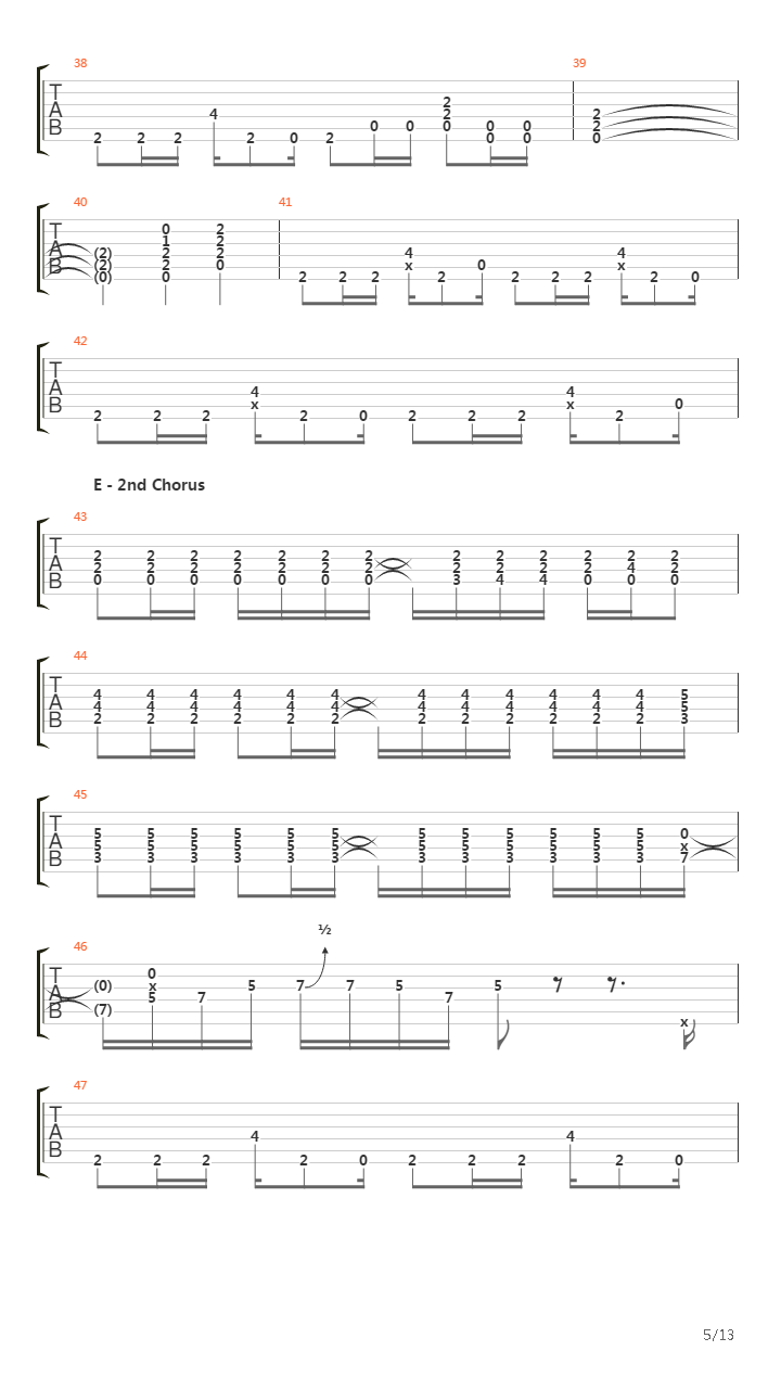 Immigrant Song吉他谱