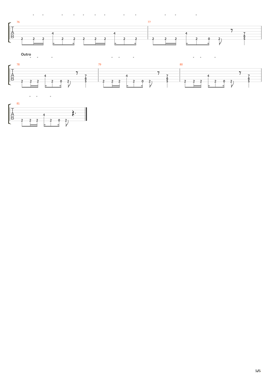 Immigrant Song吉他谱