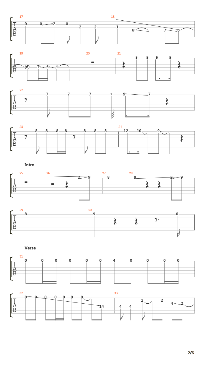 Immigrant Song吉他谱