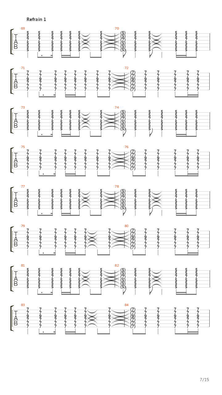 Kashmir吉他谱