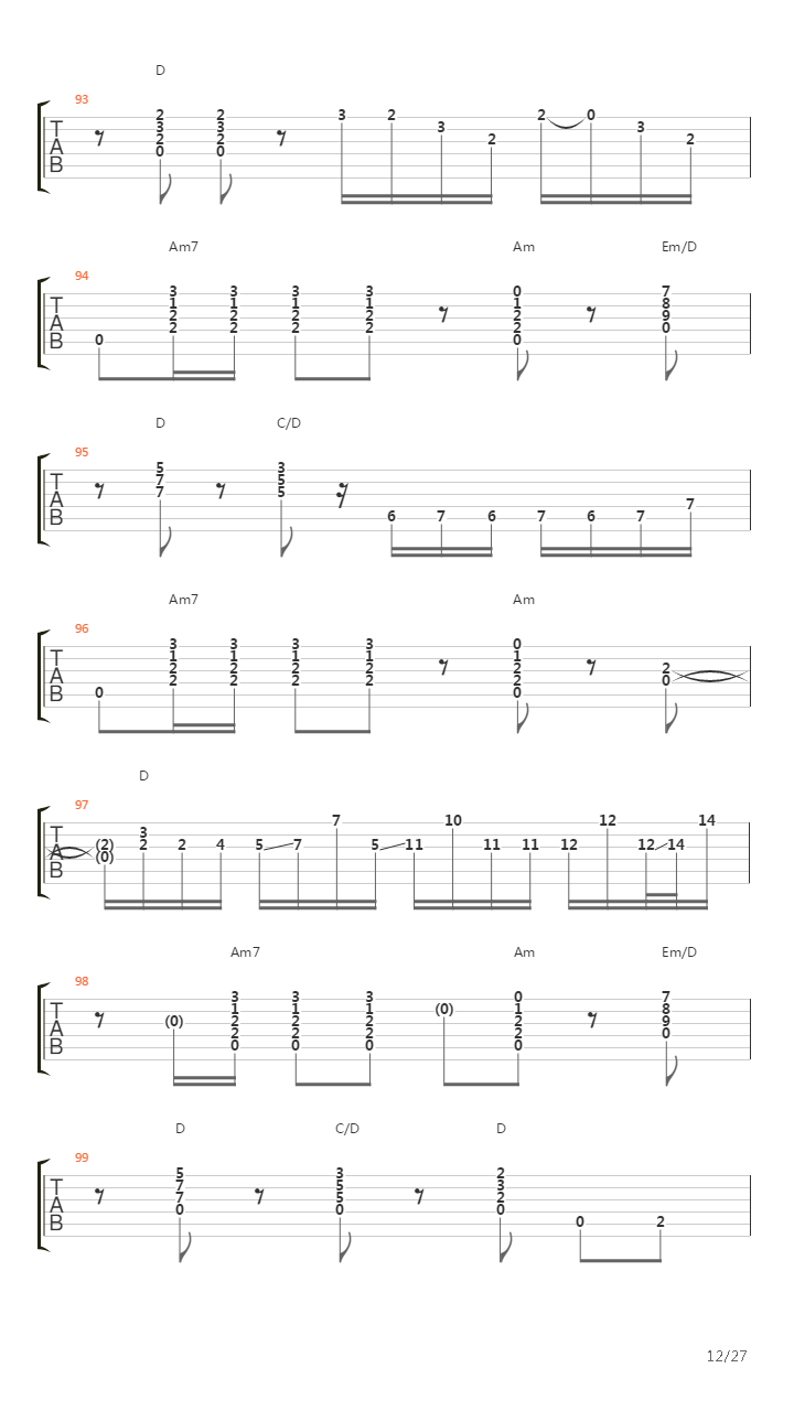 Stairway To Heaven吉他谱