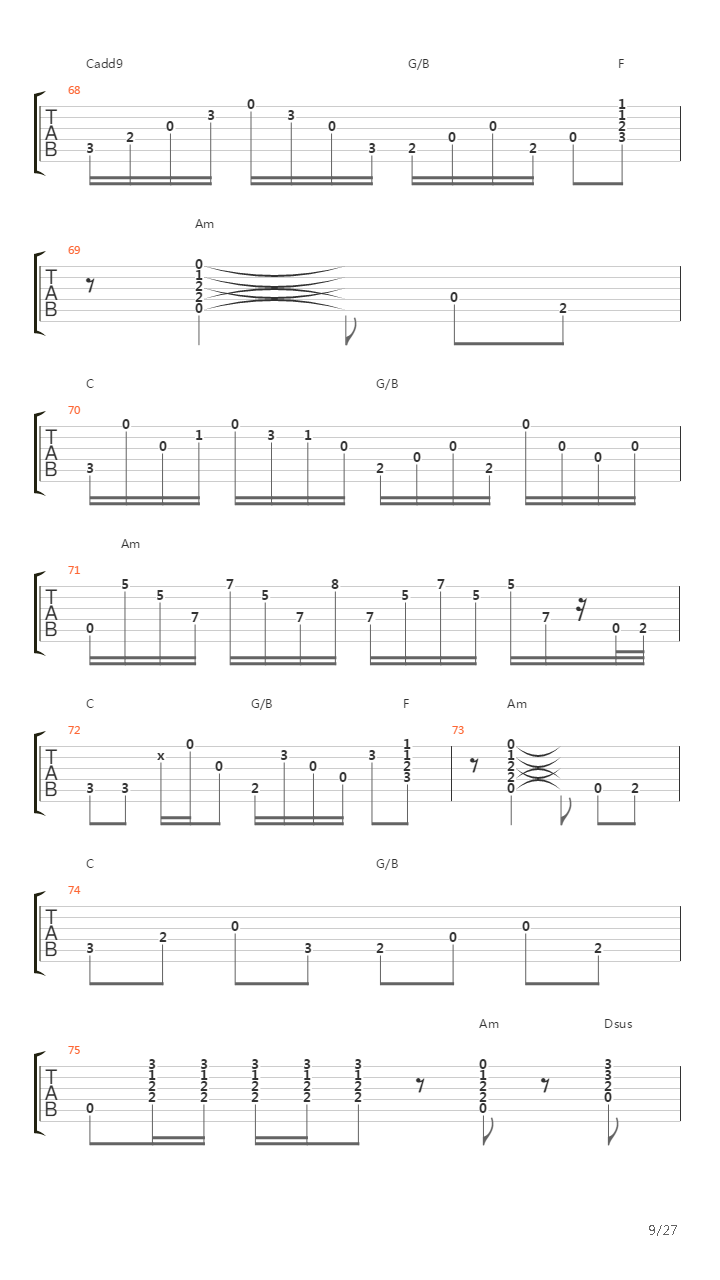 Stairway To Heaven吉他谱