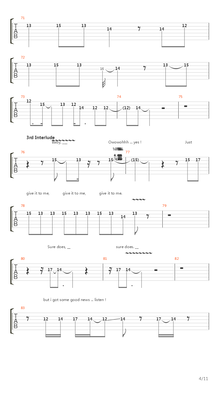 Stairway To Heaven Tsrts吉他谱