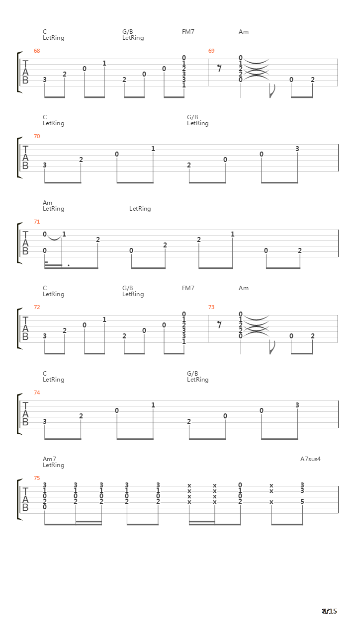 Stairway To Heaven吉他谱