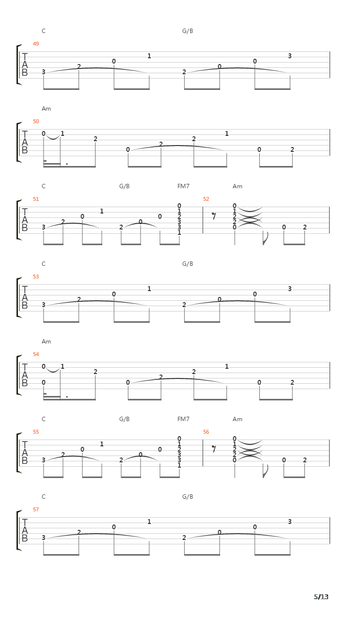 Stairway To Heaven吉他谱