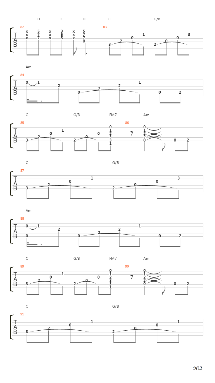 Stairway To Heaven吉他谱