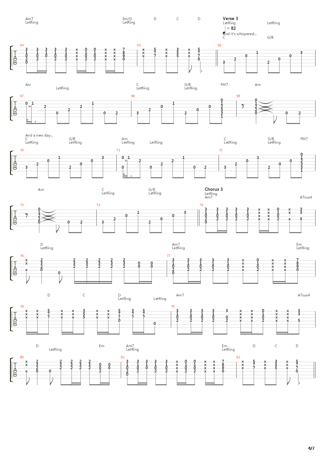 Stairway To Heaven吉他谱