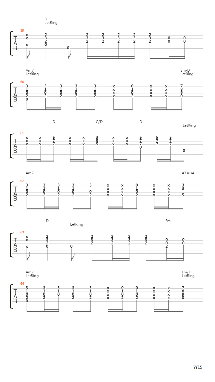 Stairway To Heaven吉他谱