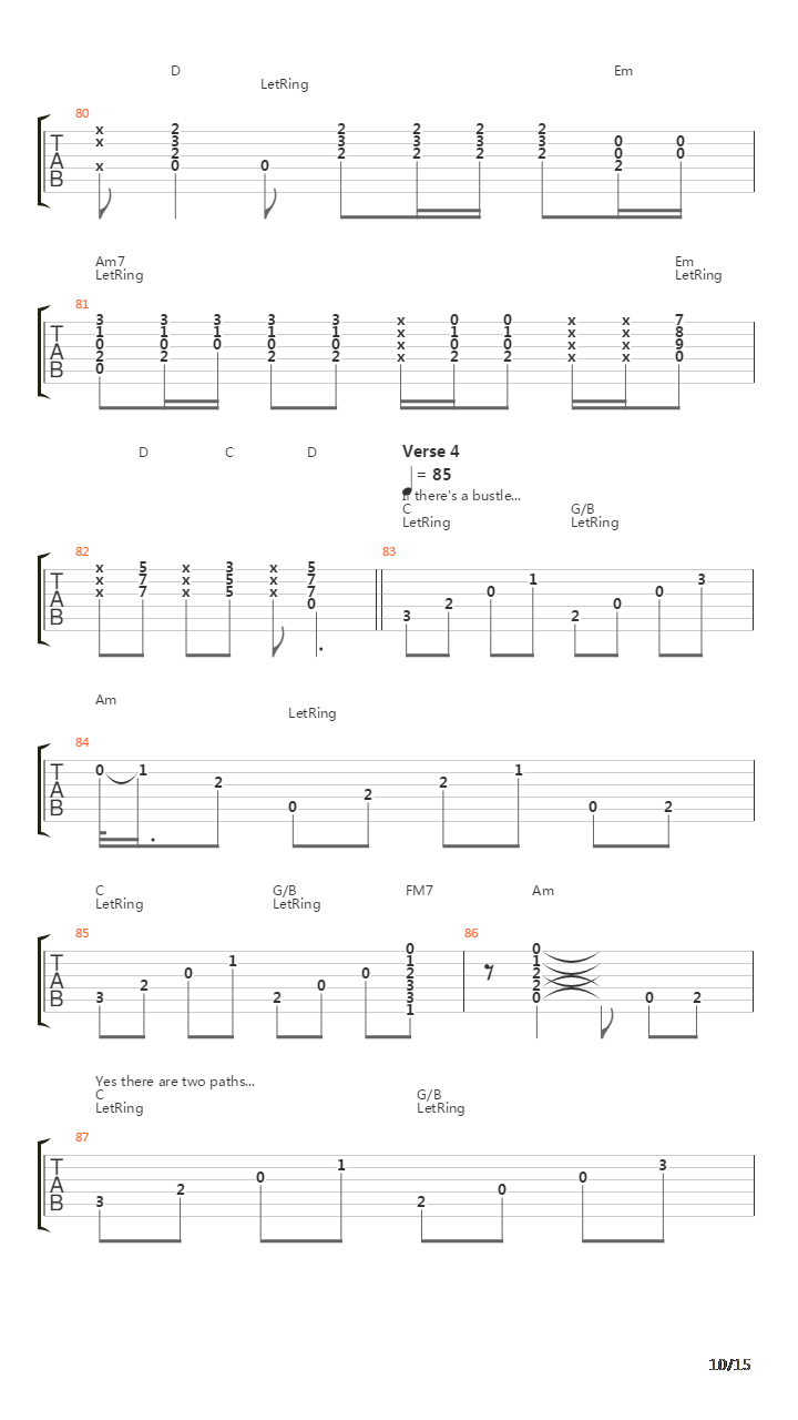 Stairway To Heaven吉他谱