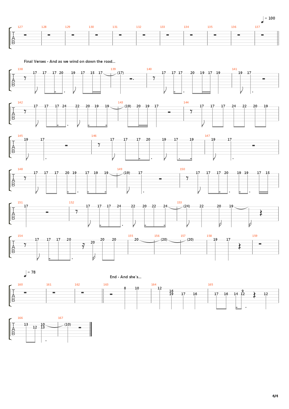 Stairway To Heaven(10)吉他谱