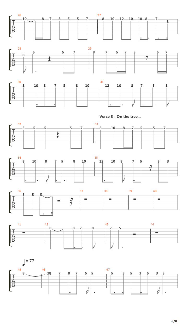 Stairway To Heaven(10)吉他谱