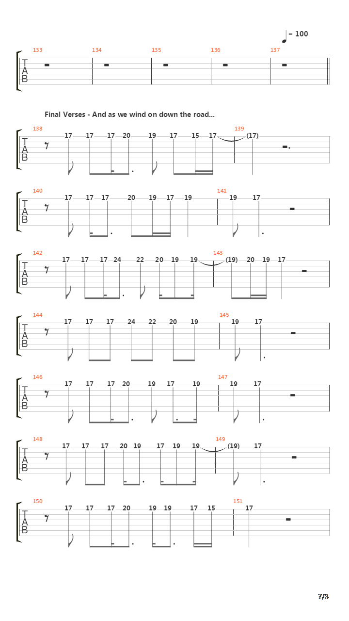 Stairway To Heaven(10)吉他谱