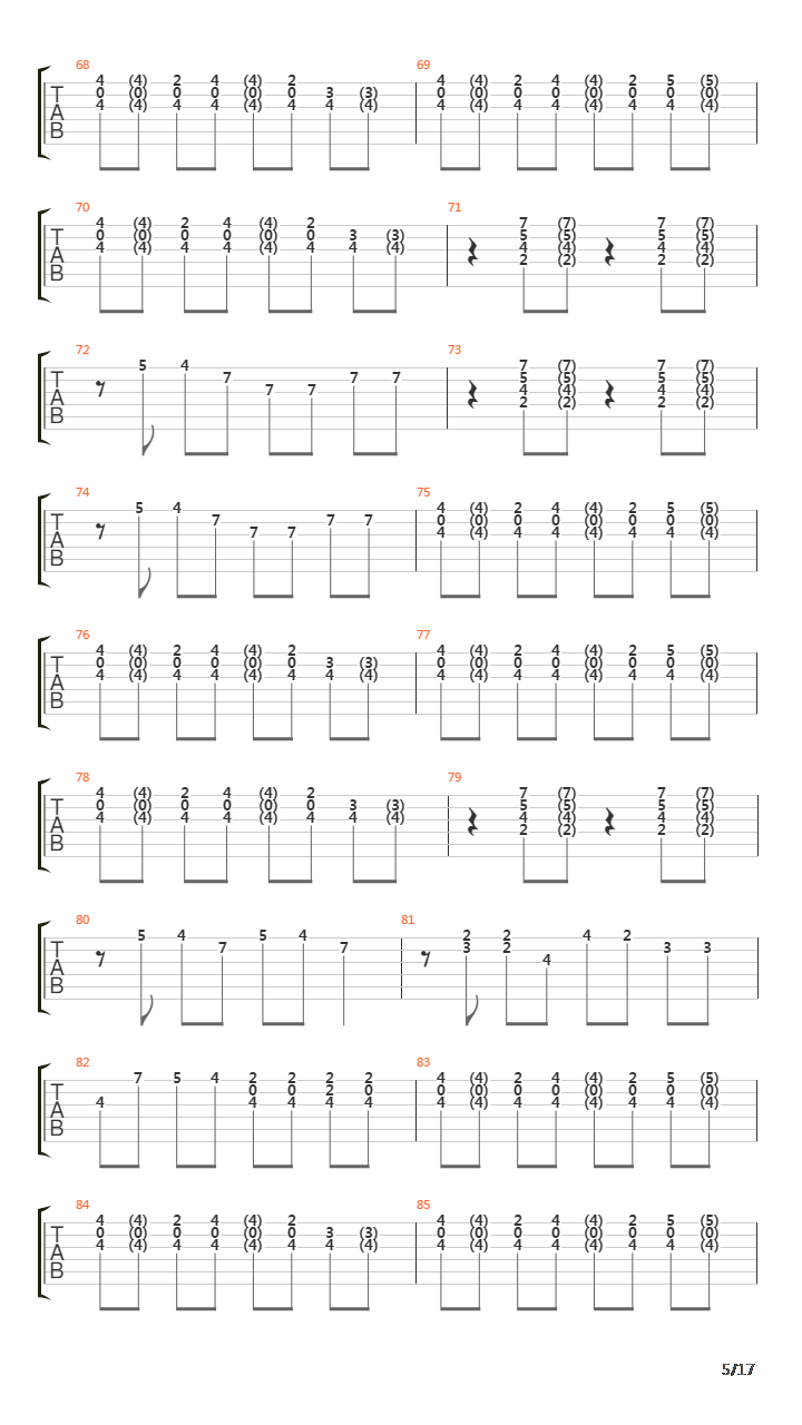 The Battle Of Evermore吉他谱