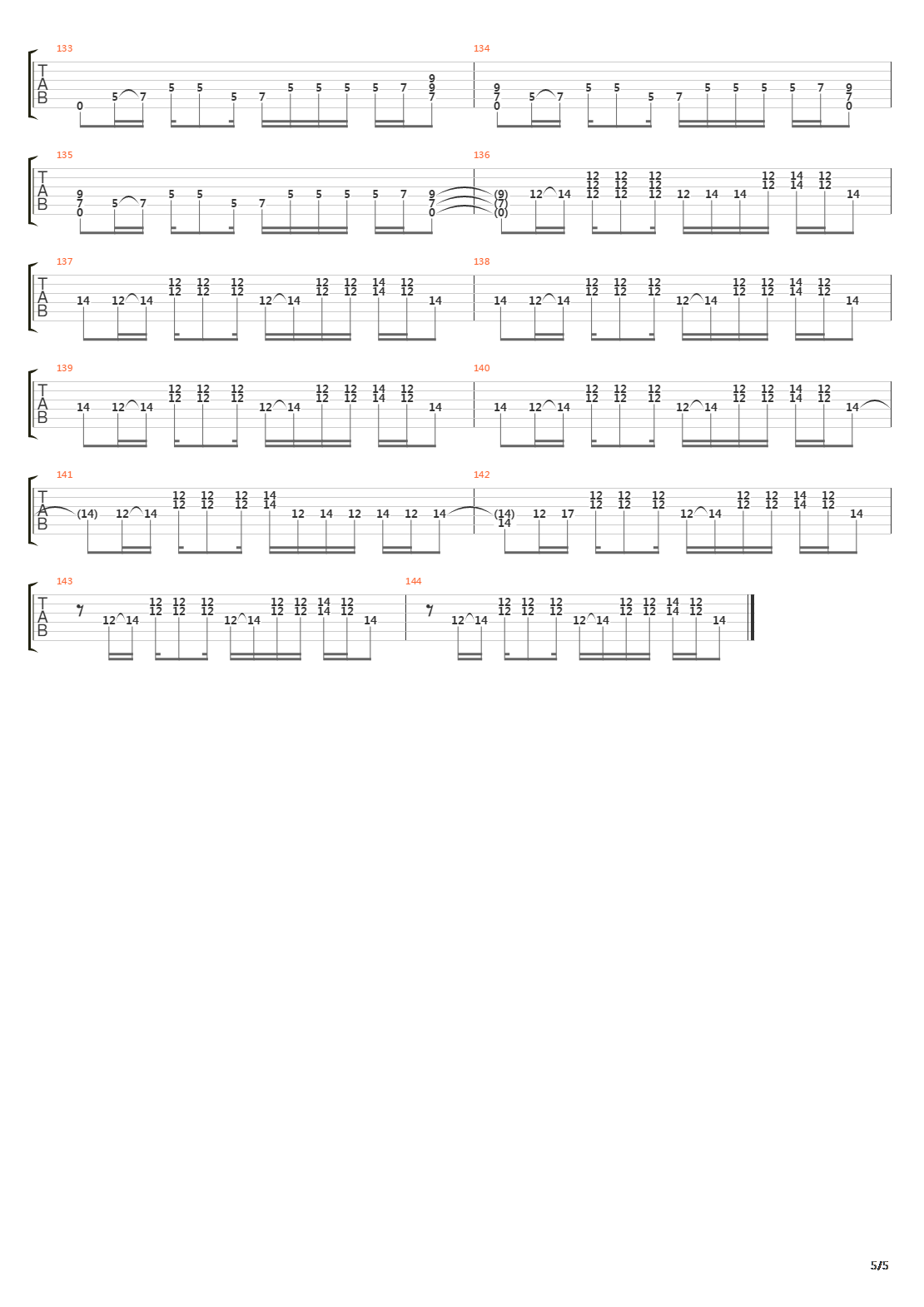 The Rover吉他谱