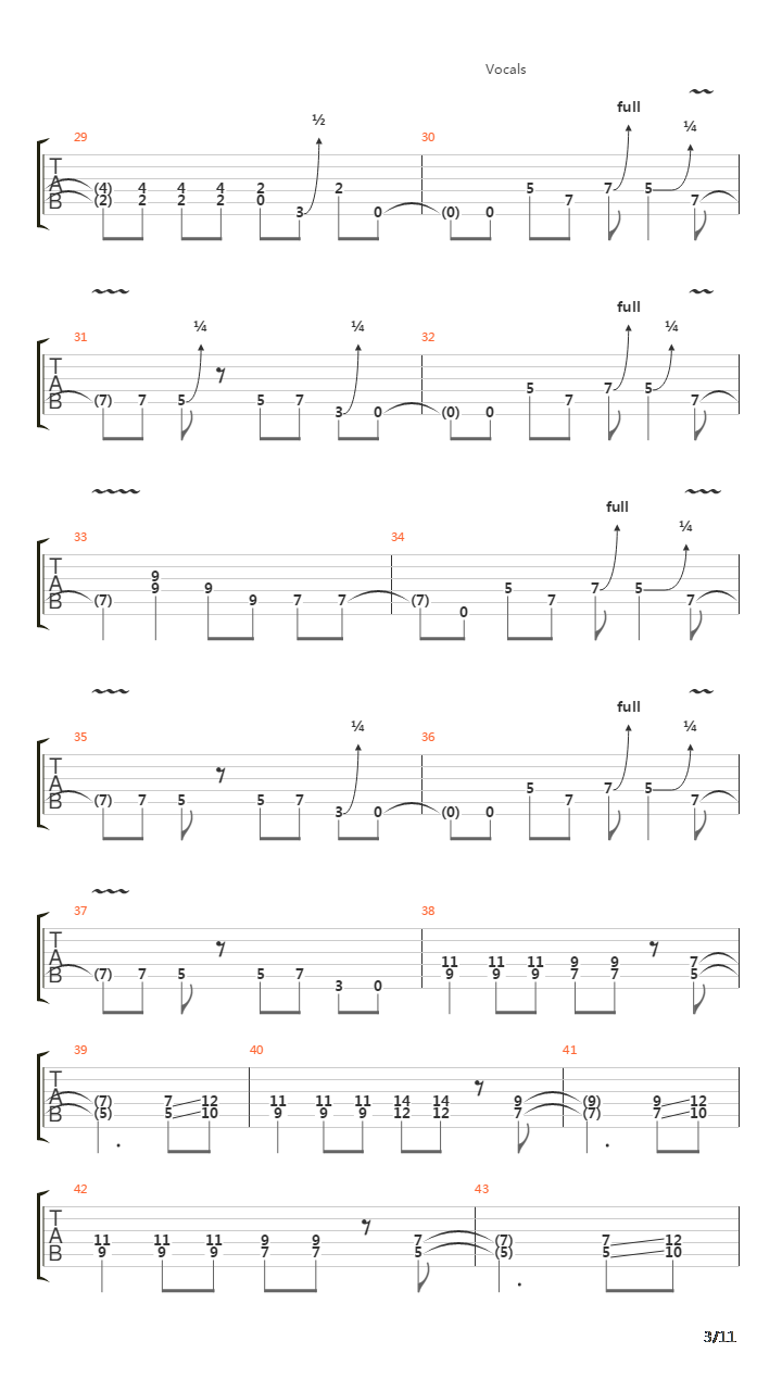 The Rover吉他谱