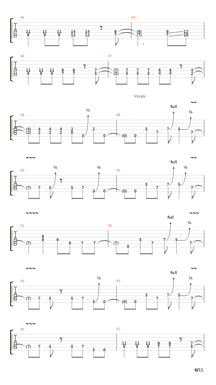 The Rover吉他谱