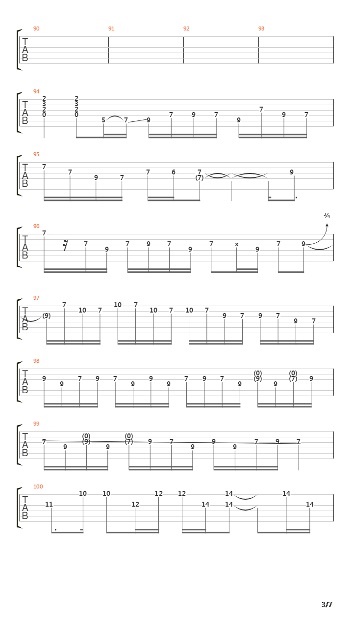 The Song Remains The Same吉他谱