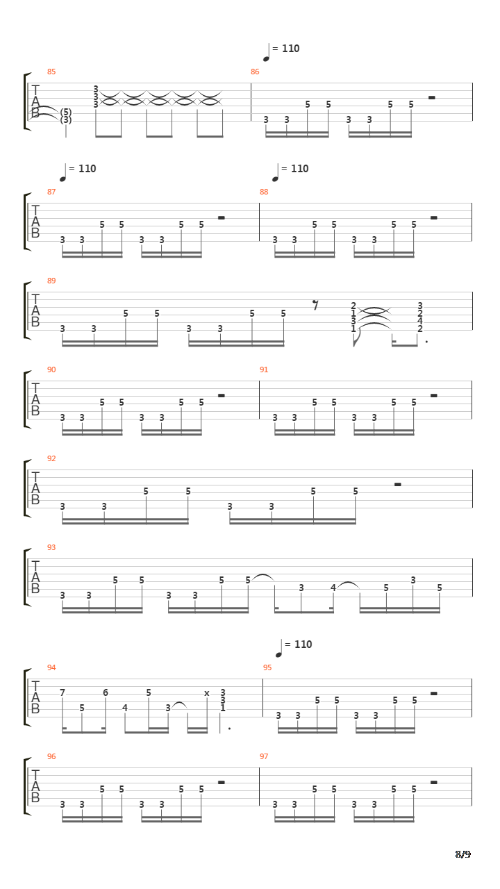 The Wanton Song吉他谱