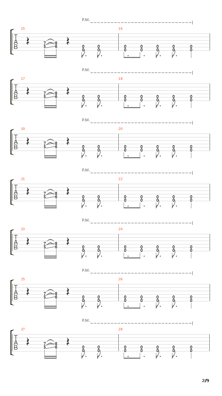 Head For The Barricade吉他谱