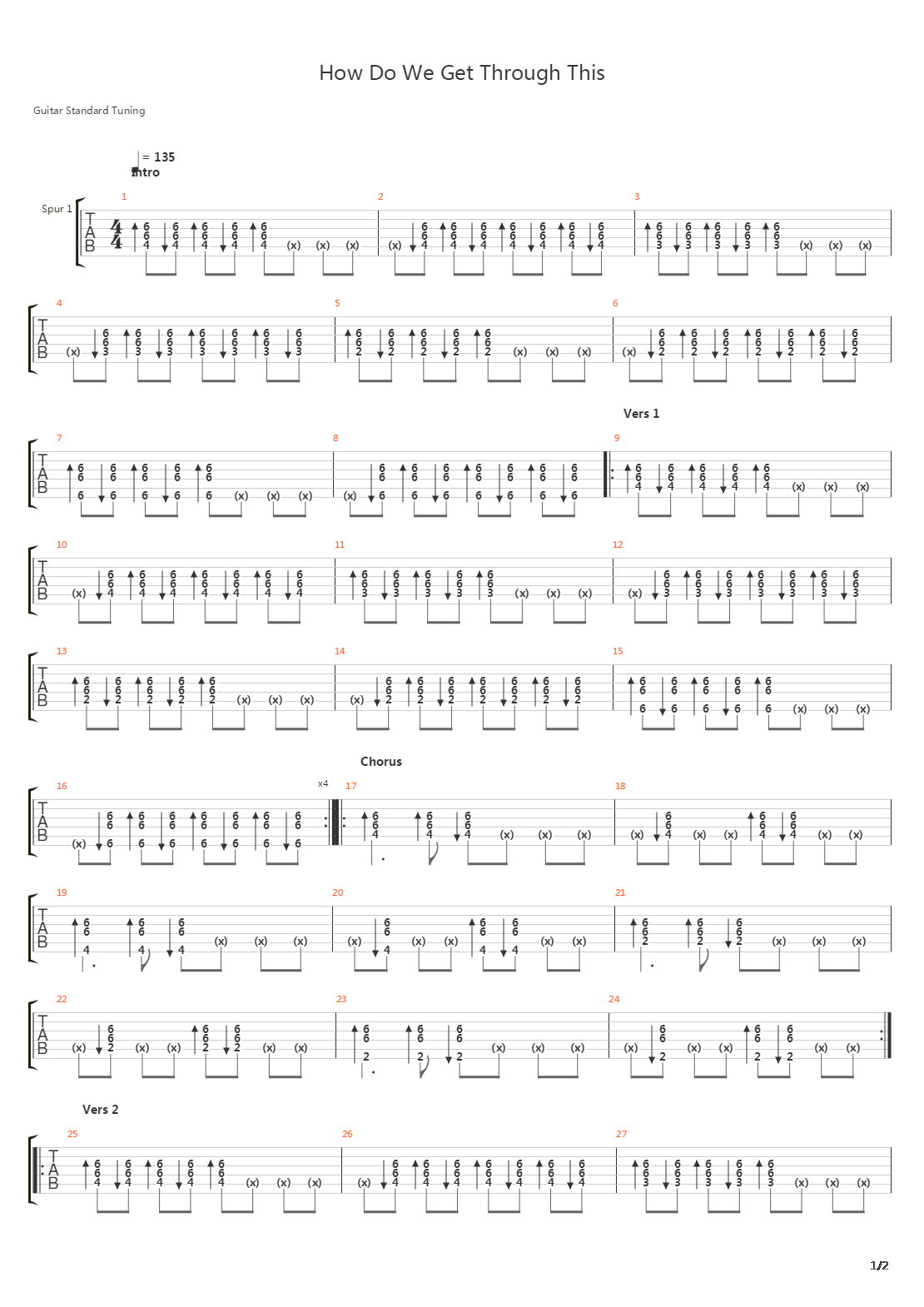 How Do We Get Through This吉他谱