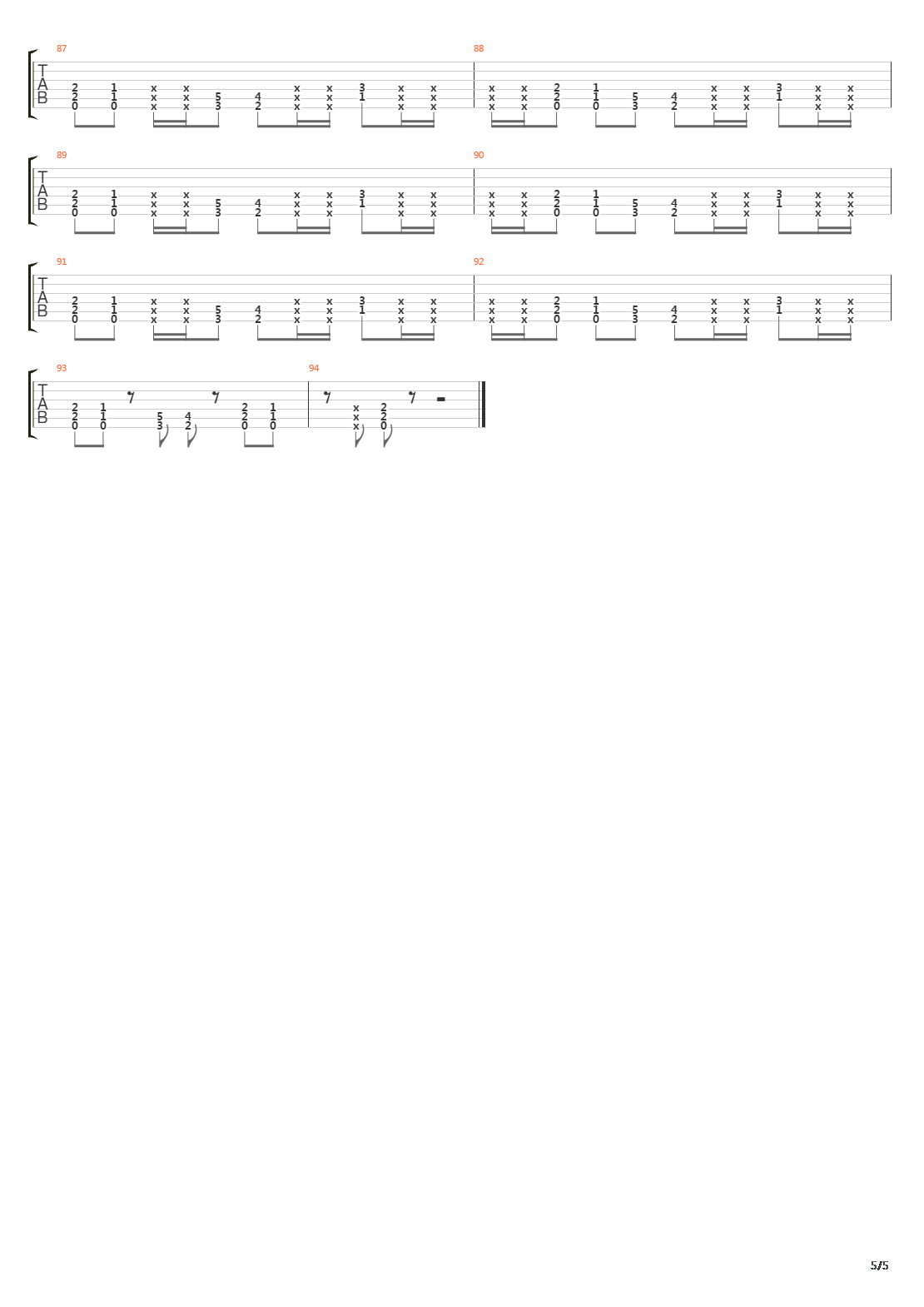 Pollution吉他谱