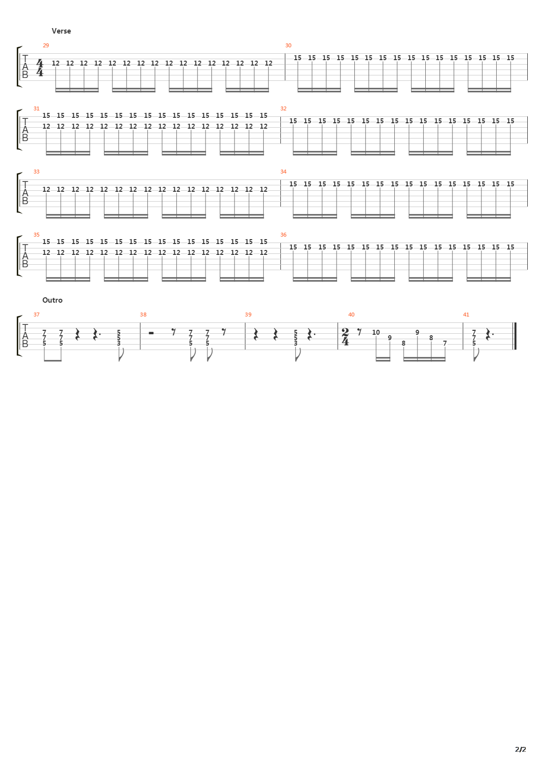 Re-entry吉他谱