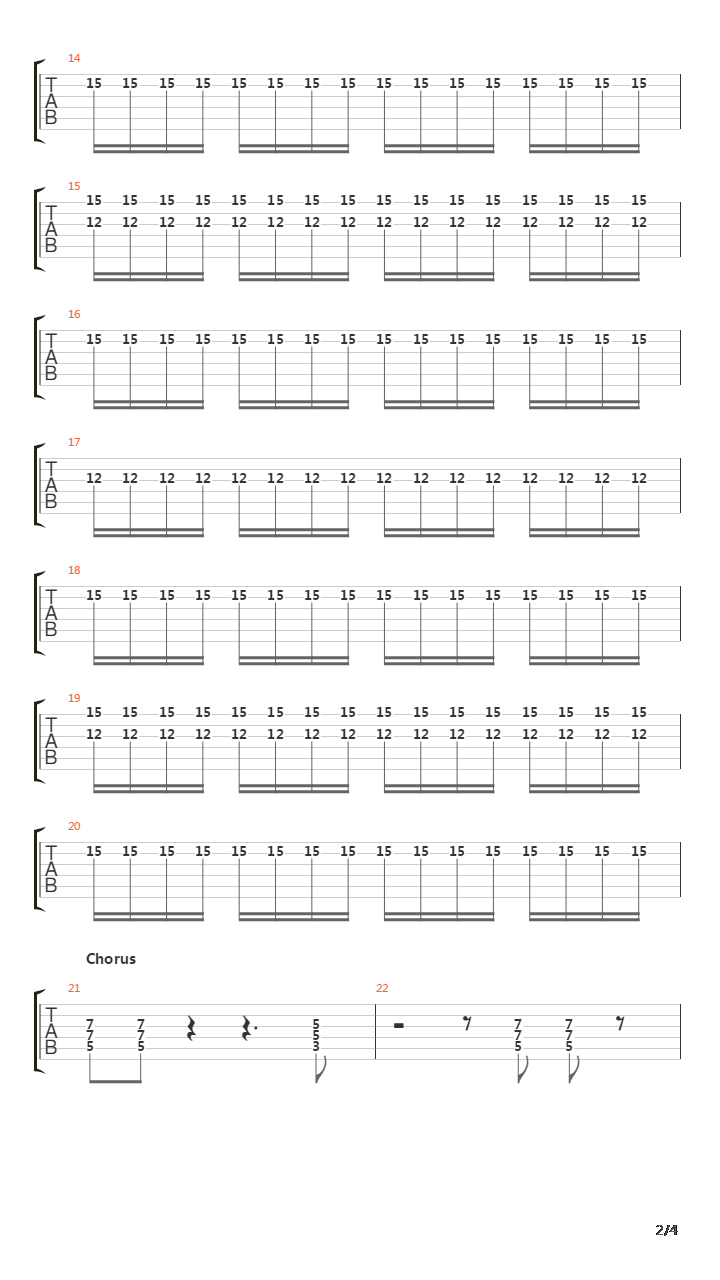 Re-entry吉他谱