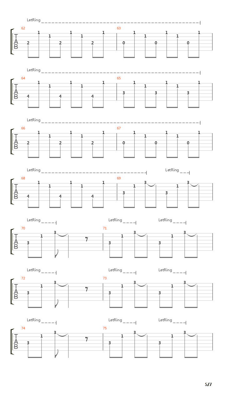 15吉他谱