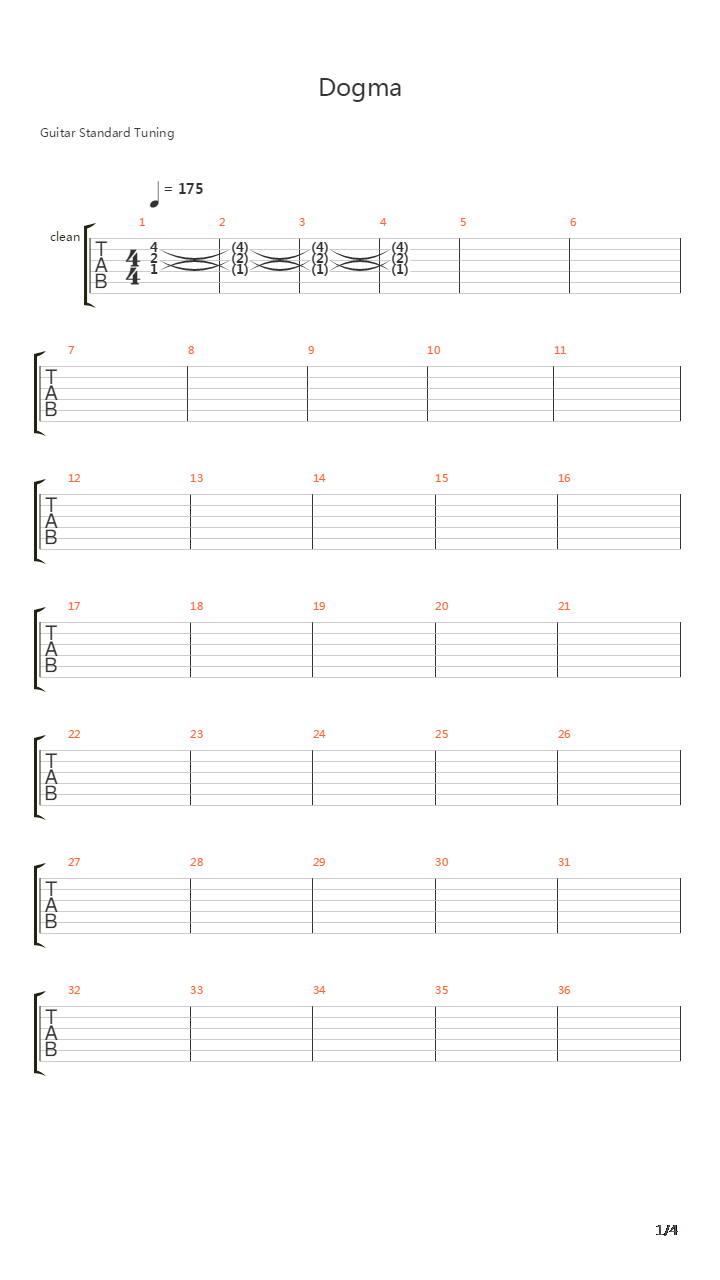 Dogma吉他谱