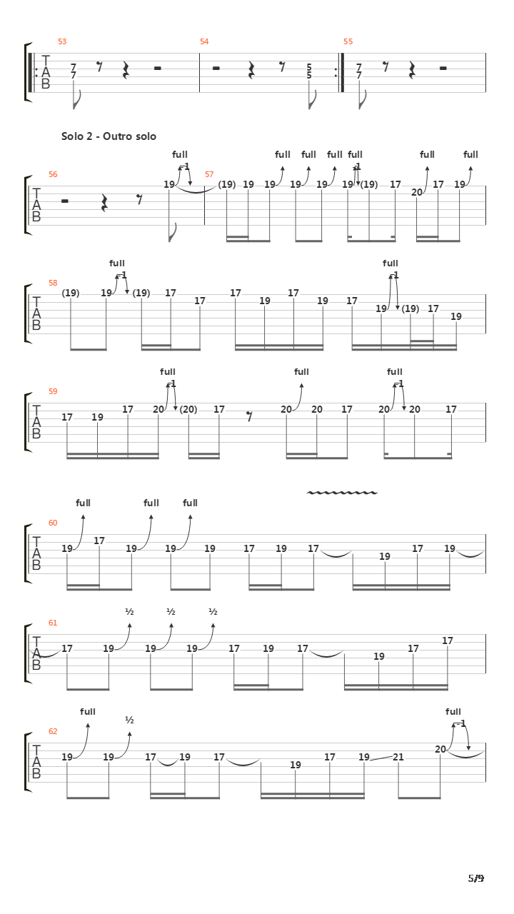 Five To One吉他谱