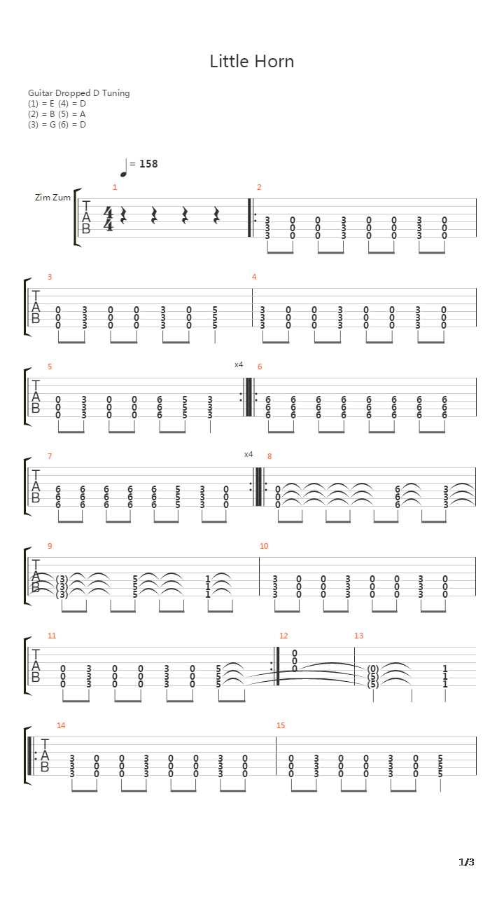 Little Horn吉他谱