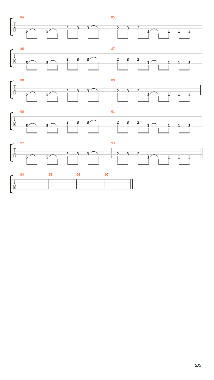 Minute Of Decay吉他谱