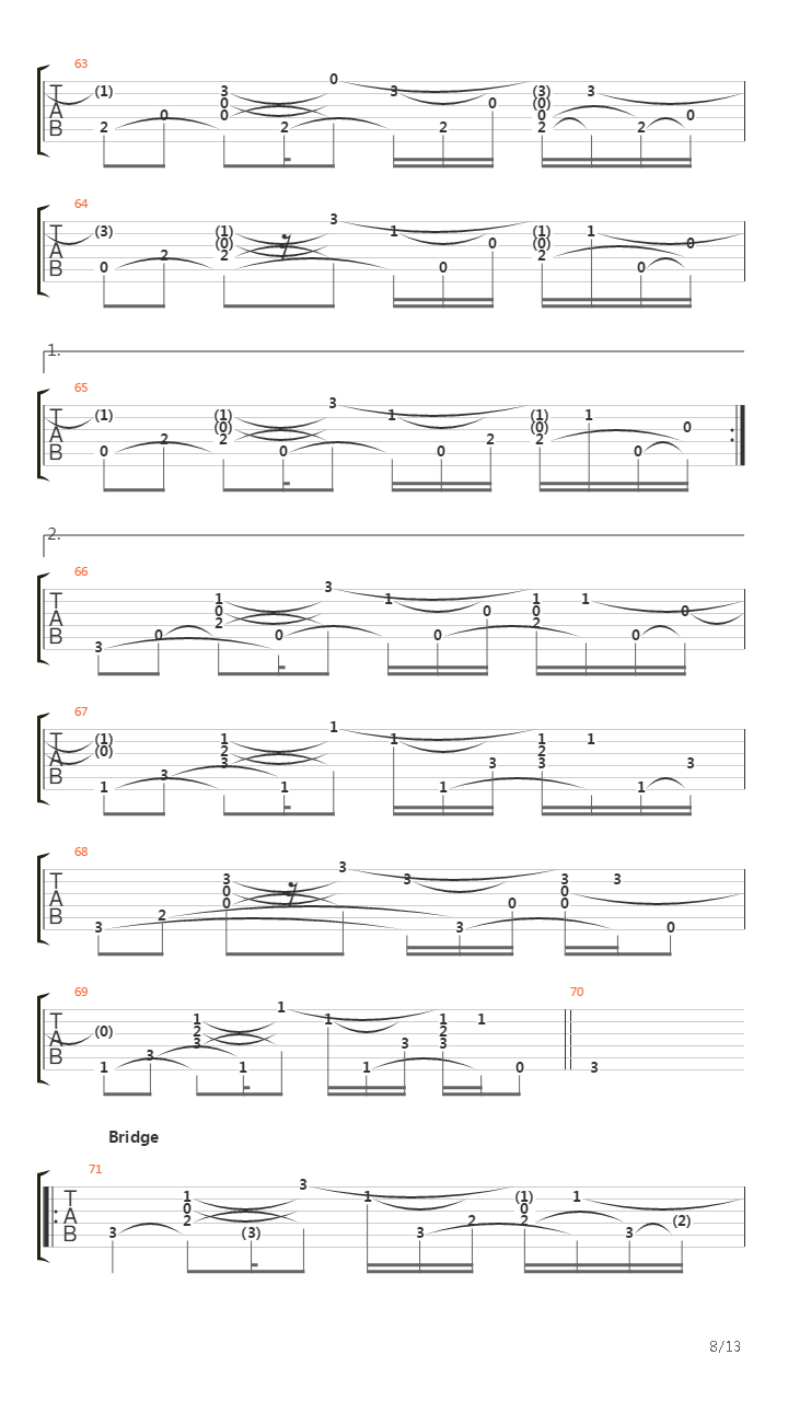 Details In The Fabric吉他谱