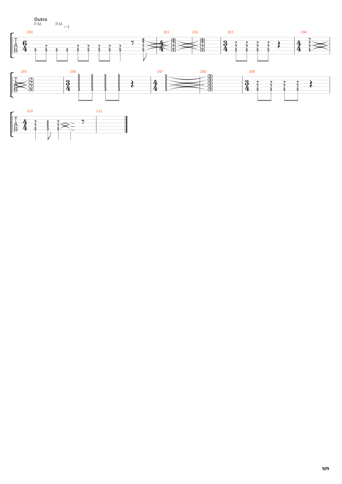 The Number Of The Beast Live吉他谱