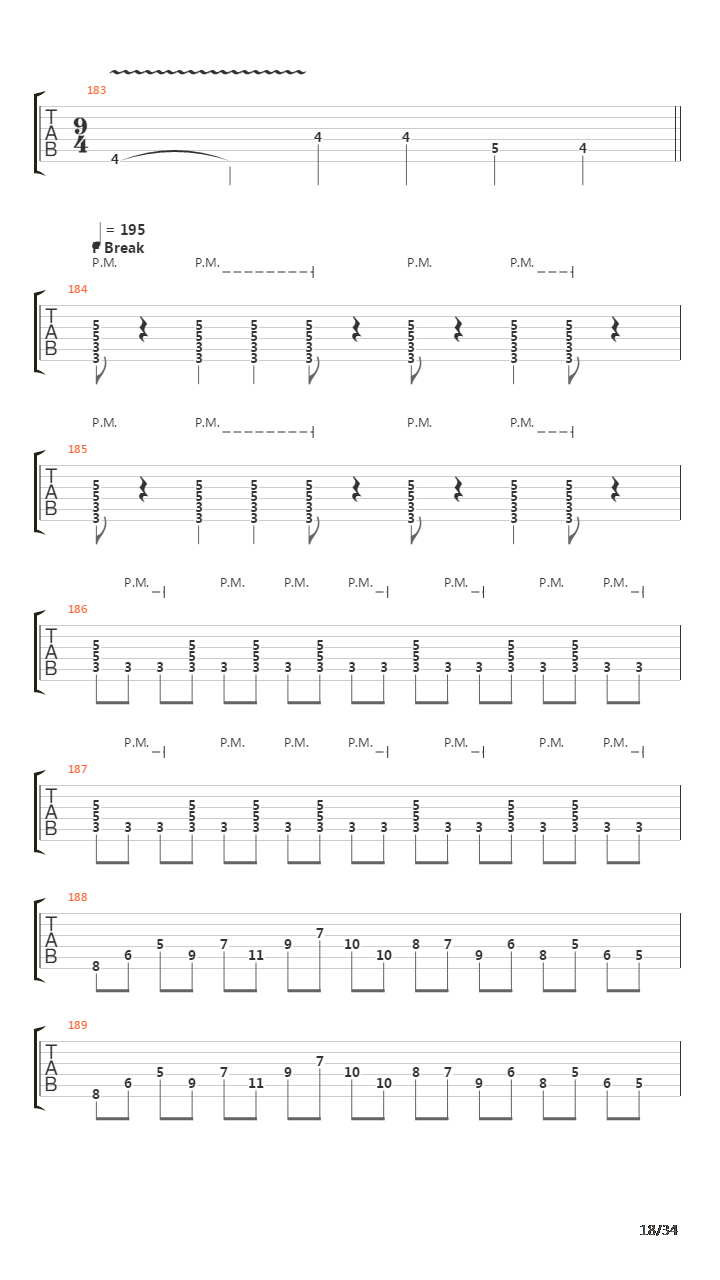 The Count Of Tuscany吉他谱