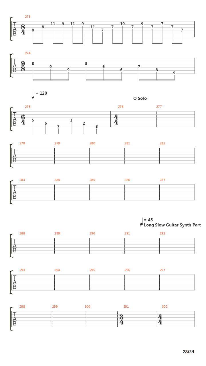 The Count Of Tuscany吉他谱