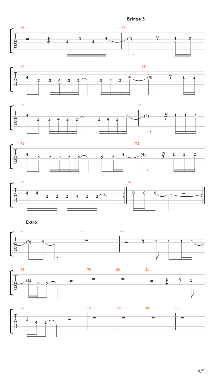 Flame吉他谱