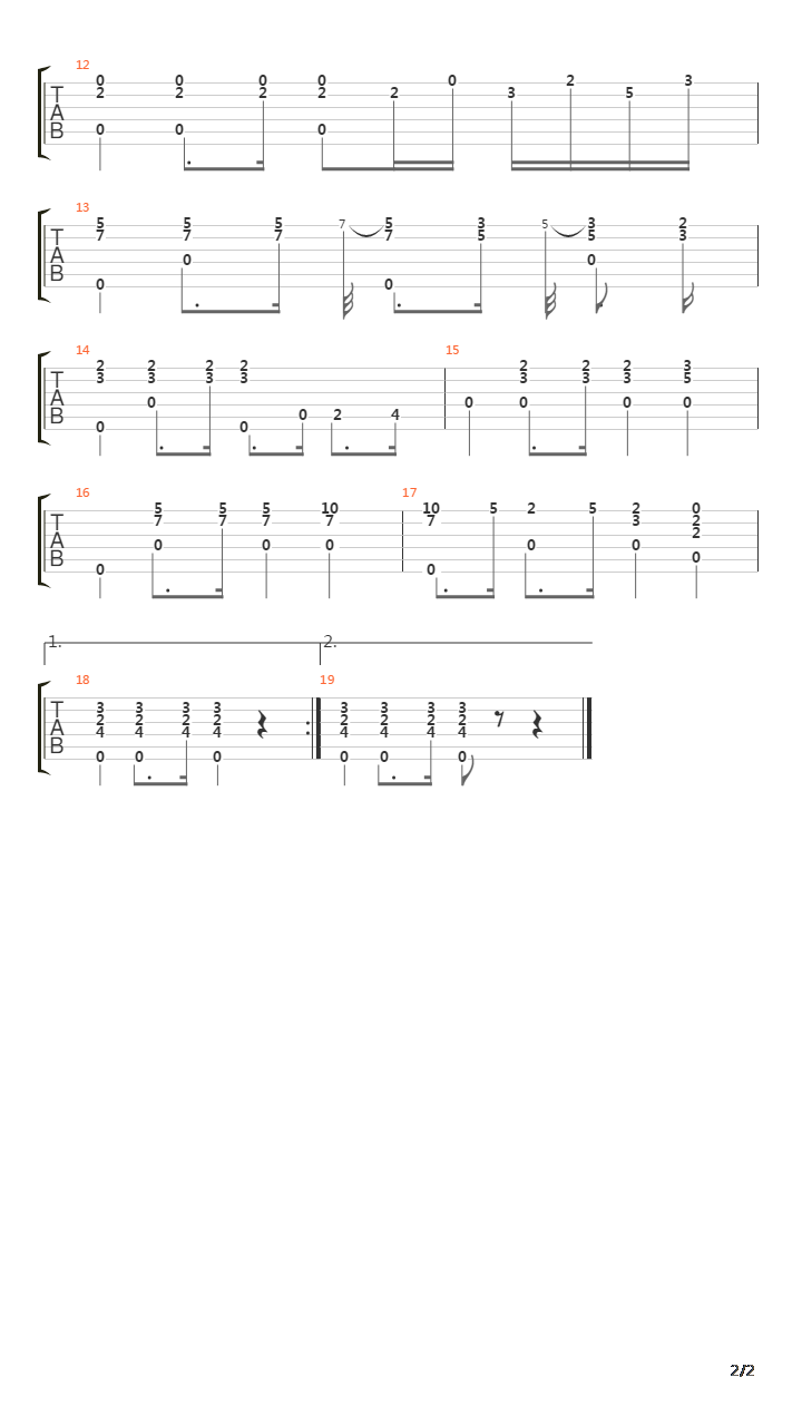Marcia吉他谱