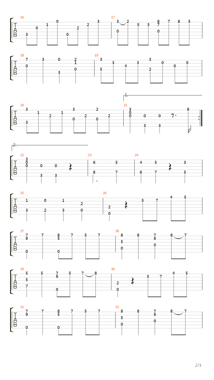 Sonatina吉他谱