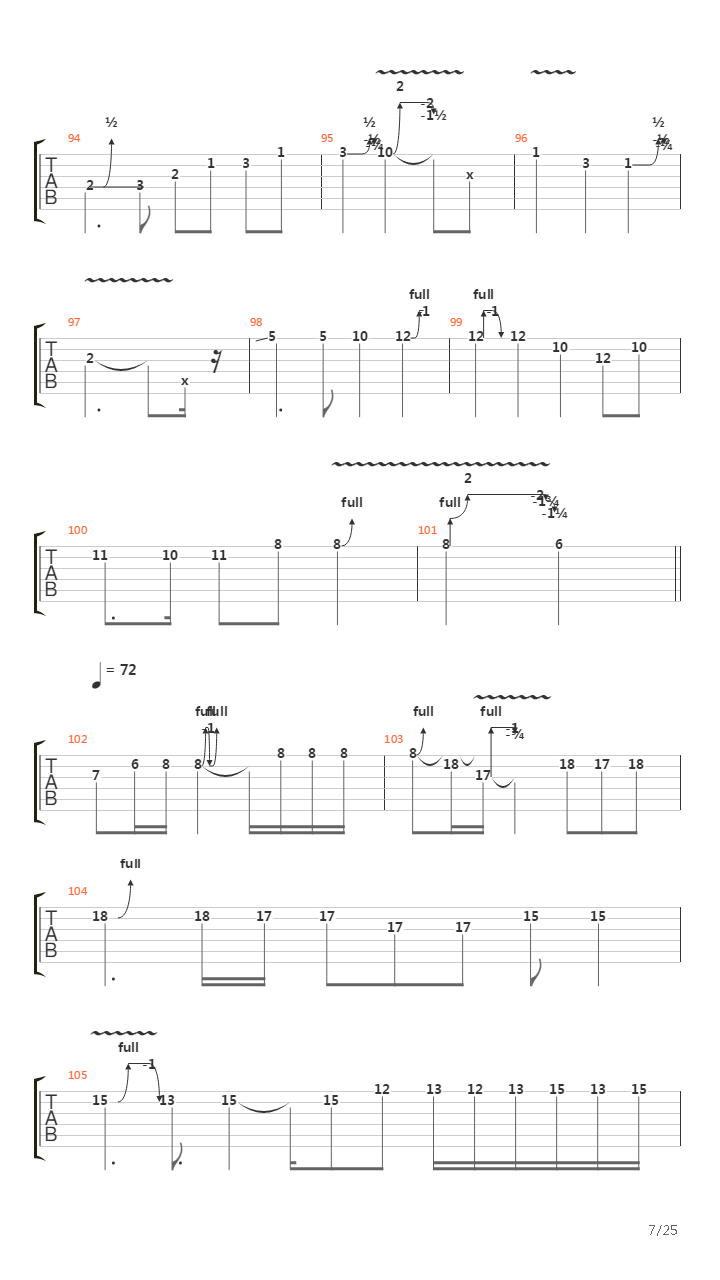 Echoes吉他谱