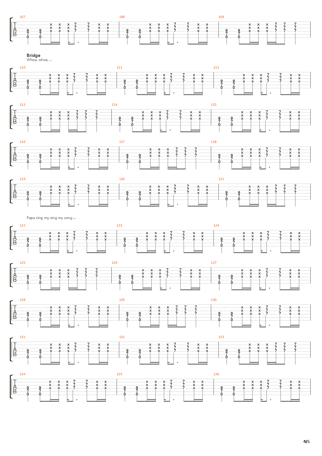 Surrender吉他谱